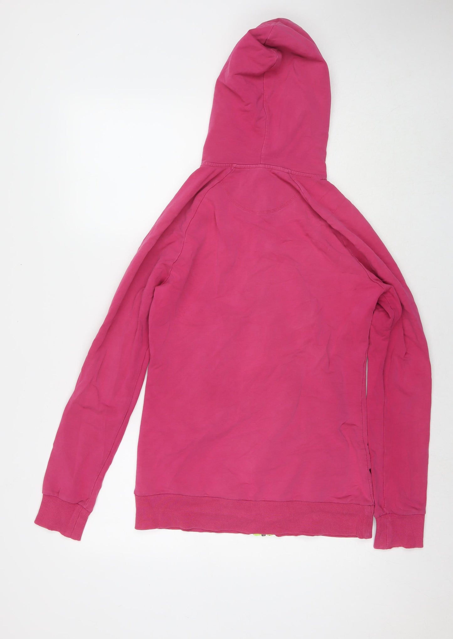 Nike Womens Pink Cotton Full Zip Hoodie Size M Zip