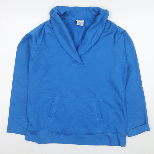 MidleTown Womens Blue Polyester Pullover Sweatshirt Size L Pullover