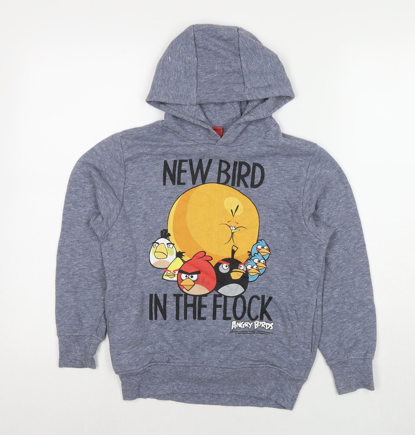 NEXT Boys Blue Polyester Pullover Hoodie Size 9 Years Pullover - Angry Birds