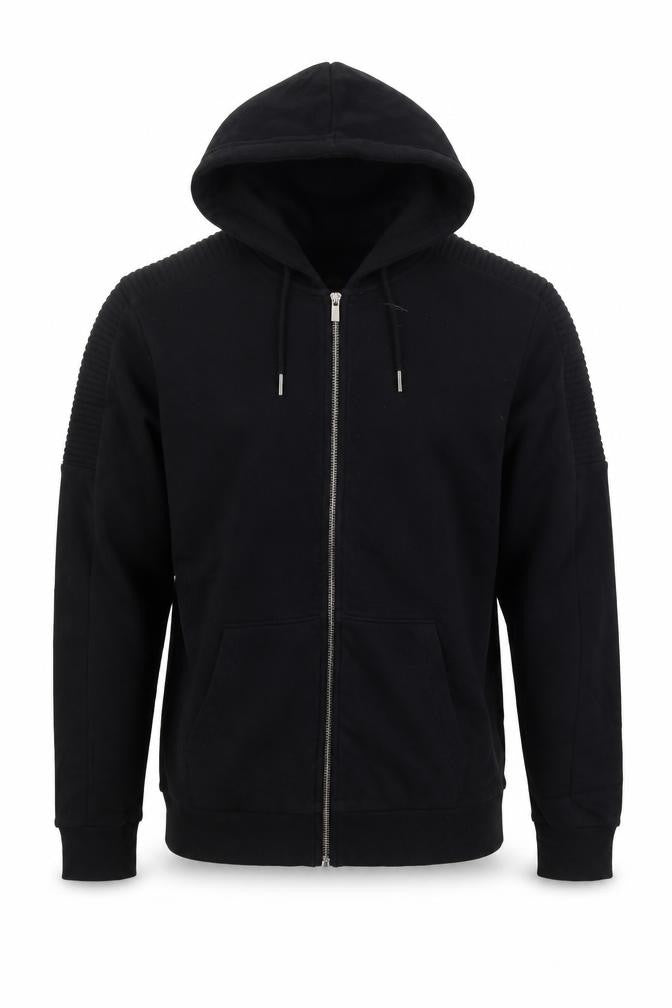 Clockhouse Mens Black Cotton Full Zip Hoodie Size XS