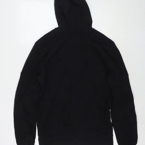 Clockhouse Mens Black Cotton Full Zip Hoodie Size XS