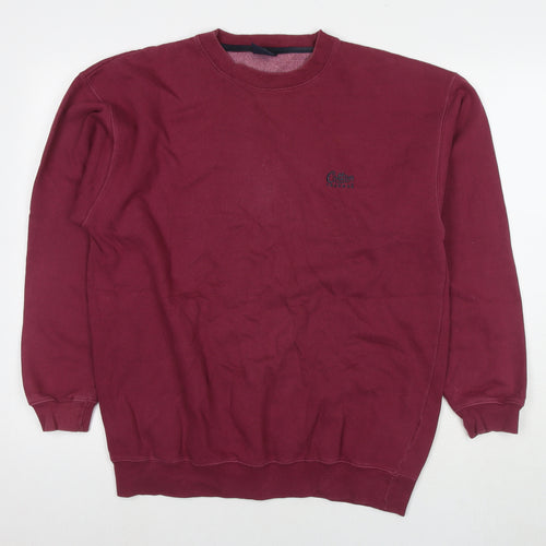 Cotton Traders Mens Purple Cotton Pullover Sweatshirt Size M