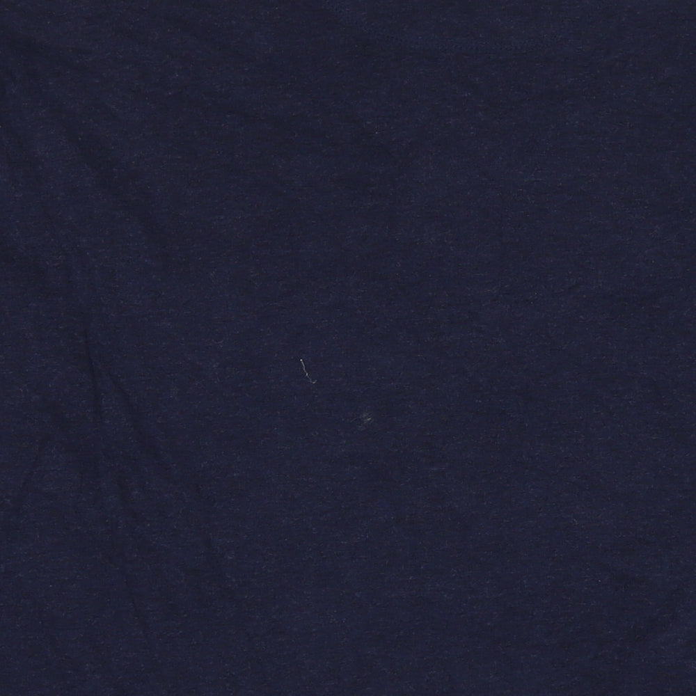 St. John's Bay Mens Blue Cotton Henley Sweatshirt Size XL