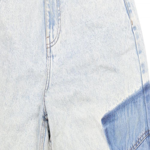 Berkshire Womens Blue Cotton Tapered Jeans Size 8 L27 in Regular Zip