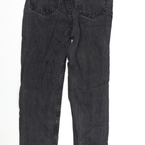 Berksha Womens Grey Cotton Straight Jeans Size 27 in L26.5 in Regular Zip