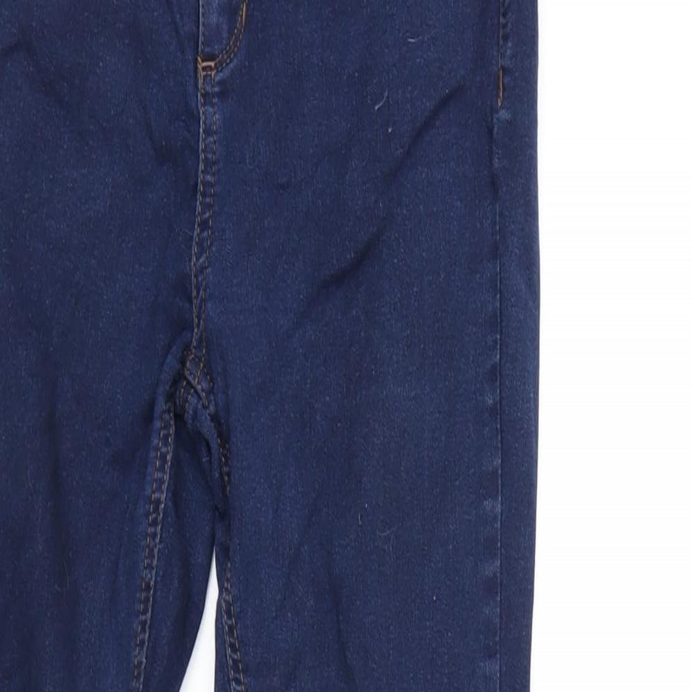 George Womens Blue Cotton Blend Skinny Jeans Size S L28 in Regular Zip