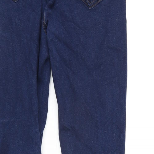 George Womens Blue Cotton Blend Skinny Jeans Size S L28 in Regular Zip