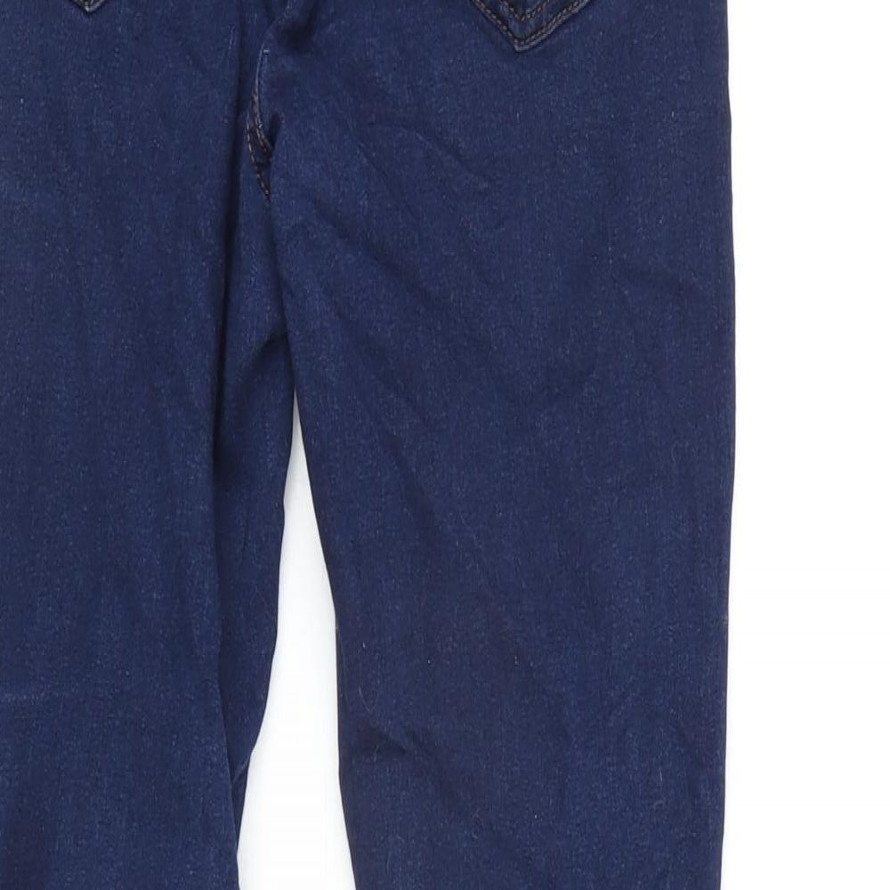 George Womens Blue Cotton Blend Skinny Jeans Size S L28 in Regular Zip