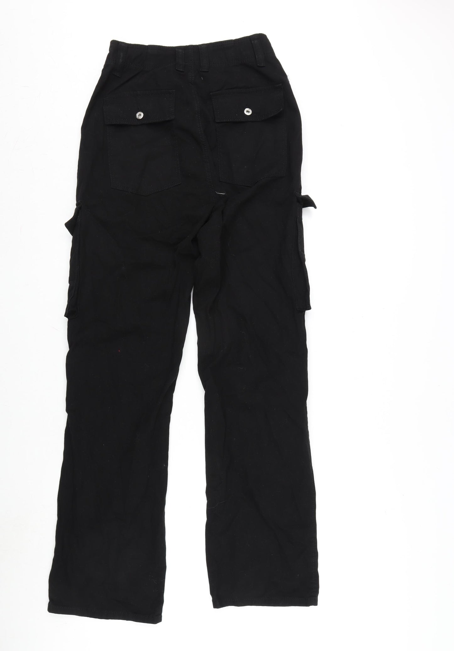 Berksha Womens Black Cotton Straight Jeans Size 27 in L32 in Regular Zip