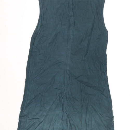 Nomads Womens Green Cotton A-Line Size 8 Scoop Neck