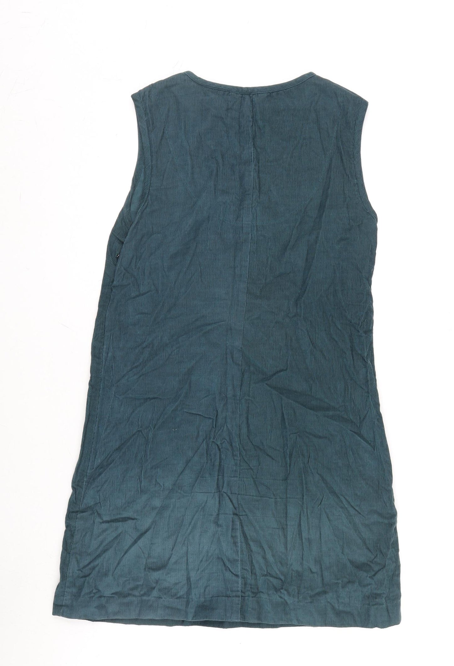 Nomads Womens Green Cotton A-Line Size 8 Scoop Neck