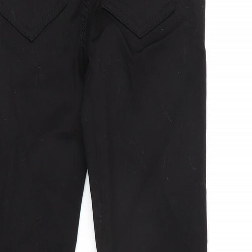 Pieces Womens Black Cotton Blend Tapered Jeans Size XS L28 in Regular Zip