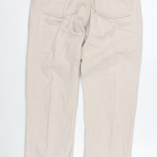 Nico Mens Beige Cotton Straight Jeans Size 32 in L32 in Regular Zip