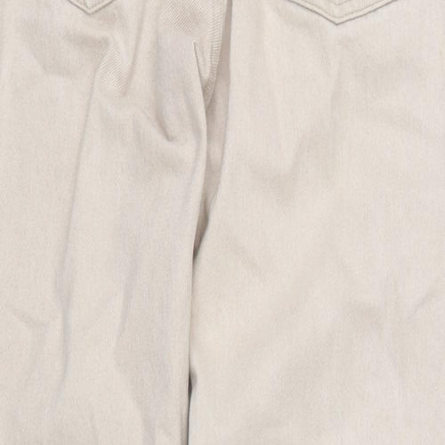 Nico Mens Beige Cotton Straight Jeans Size 32 in L32 in Regular Zip
