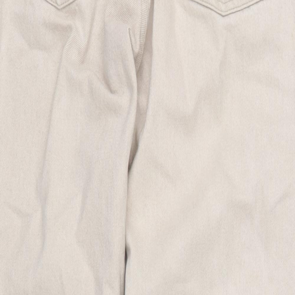 Nico Mens Beige Cotton Straight Jeans Size 32 in L32 in Regular Zip