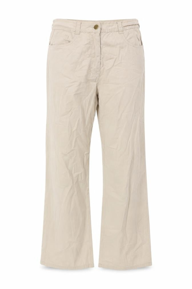 Klass Womens Beige Cotton Blend Straight Jeans Size 12 L27.5 in Regular Zip