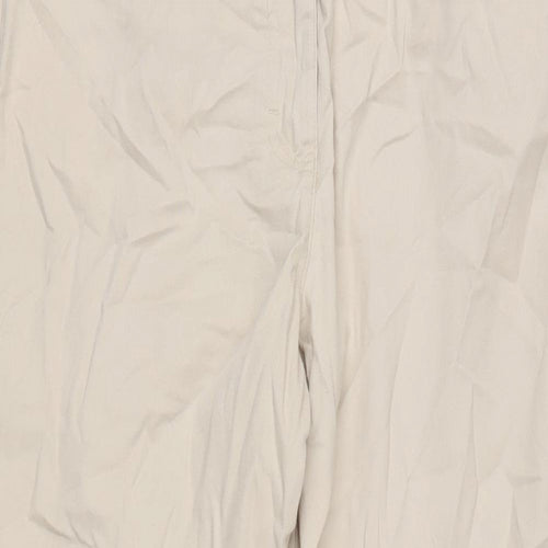 Klass Womens Beige Cotton Blend Straight Jeans Size 12 L27.5 in Regular Zip
