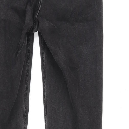 New Look Womens Grey Cotton Blend Skinny Jeans Size 10 L26 in Regular Zip