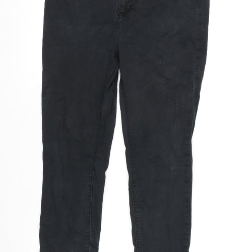 Therapy Sarah Womens Black Cotton Blend Skinny Jeans Size 16 L26.5 in Regular Zip