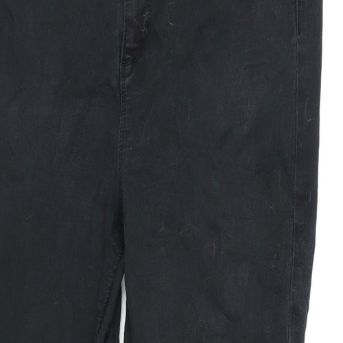 Therapy Sarah Womens Black Cotton Blend Skinny Jeans Size 16 L26.5 in Regular Zip