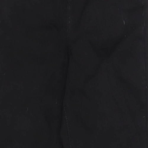 George Womens Black Cotton Blend Straight Jeans Size 12 L28 in Regular Zip
