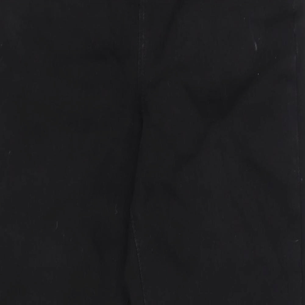 George Womens Black Cotton Blend Straight Jeans Size 12 L28 in Regular Zip