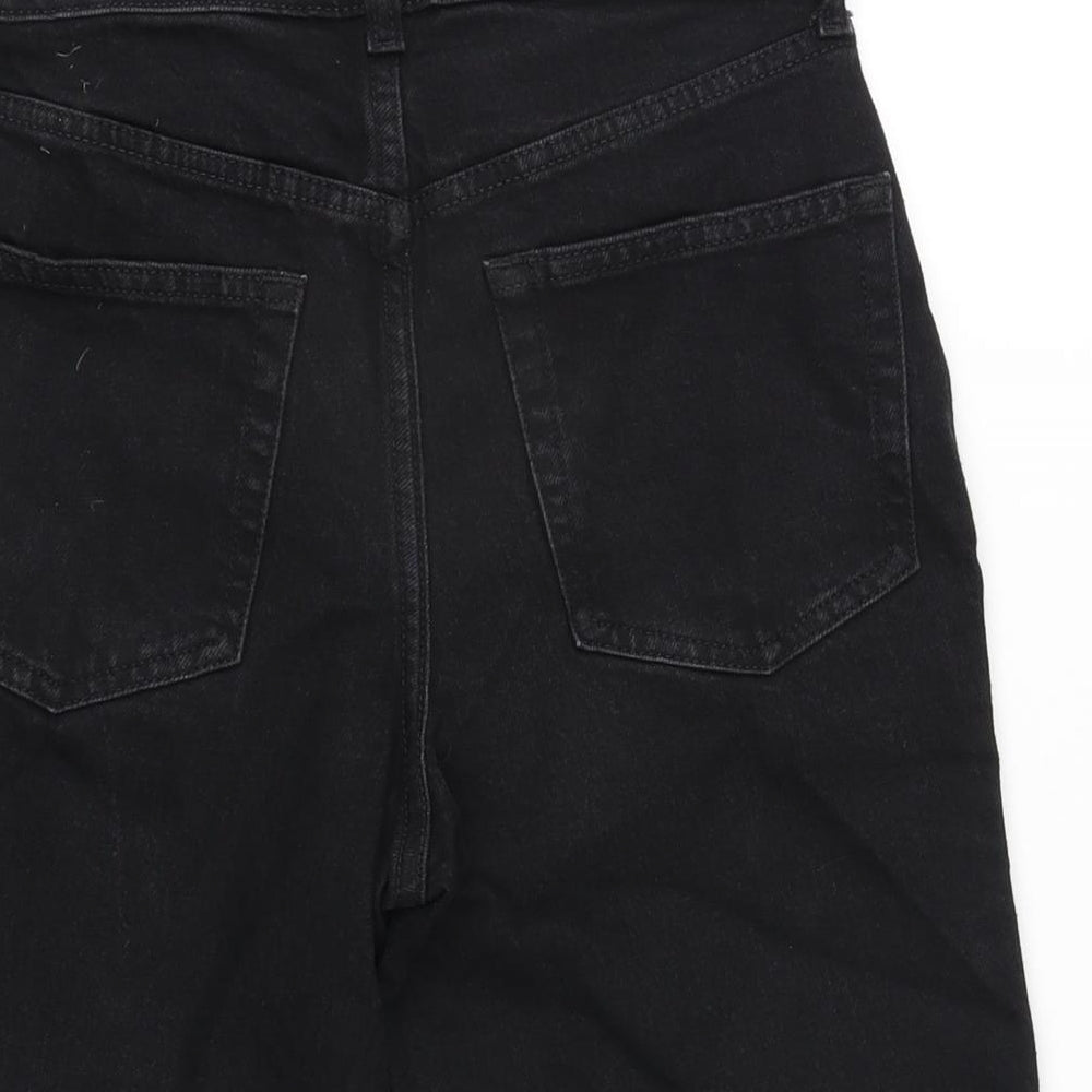 George Womens Black Cotton Bermuda Shorts Size 8 L10 in Regular Zip