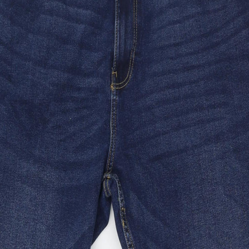 Firetrap Mens Blue Cotton Straight Jeans Size 40 in L32 in Slim Zip