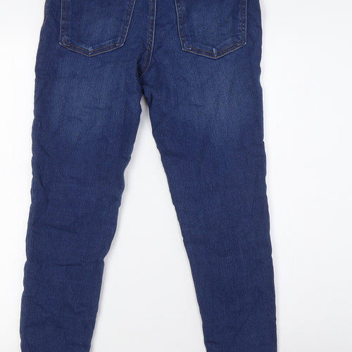 Denim Co Womens Blue Cotton Skinny Jeans Size 10 L27 in Regular Zip