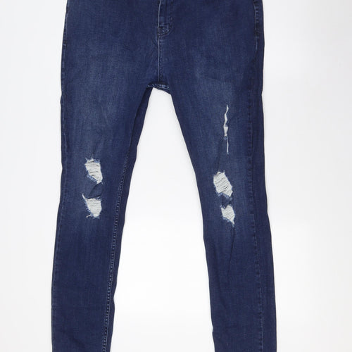 Supply&Demand Womens Blue Cotton Skinny Jeans Size 2XL L31 in Regular Zip