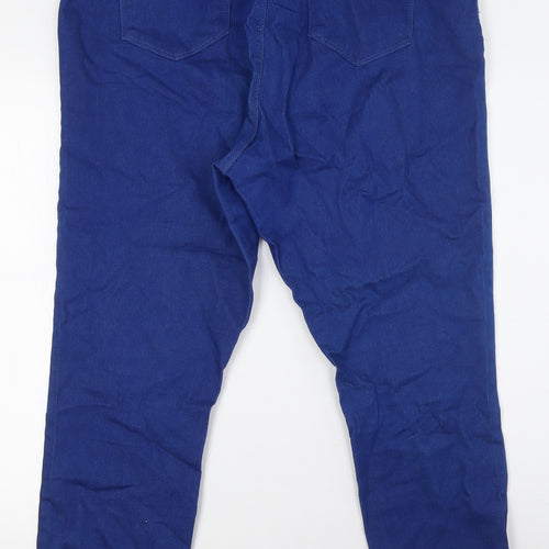 George Womens Blue Cotton Jegging Jeans Size 20 L27 in Regular