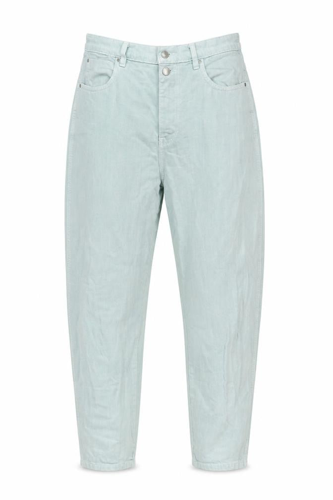 MNG Womens Green Cotton Mom Jeans Size 12 L29 in Regular Zip