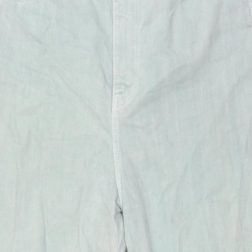 MNG Womens Green Cotton Mom Jeans Size 12 L29 in Regular Zip