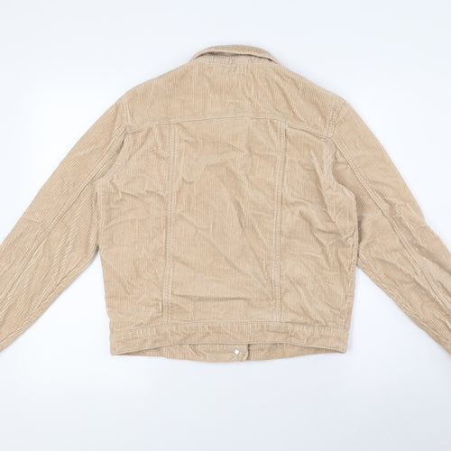 Jacoueline de Young Womens Beige Herringbone Jacket Size 10 Button