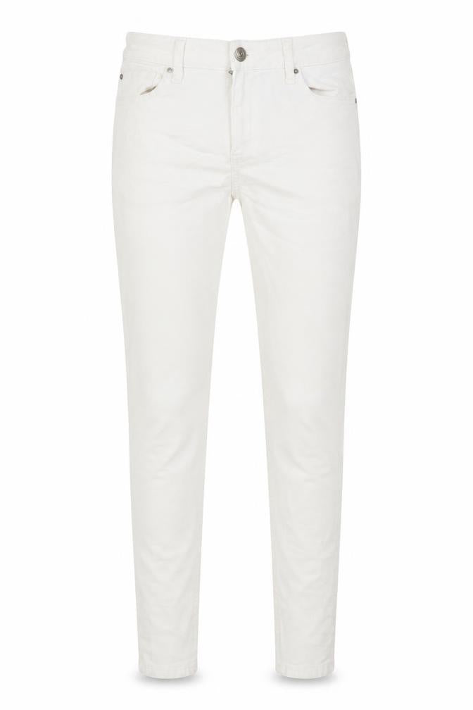 Marks and Spencer Womens White Cotton Skinny Jeans Size 12 L26 in Regular Button