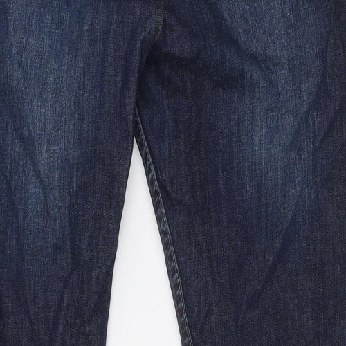 George Womens Blue Cotton Skinny Jeans Size 14 L32 in Regular Button