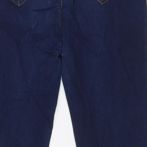 Denim Co Womens Blue Cotton Skinny Jeans Size 12 L32 in Regular Button