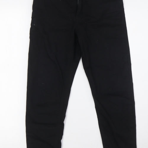 Marks and Spencer Womens Black Cotton Skinny Jeans Size 6 L26 in Regular Button