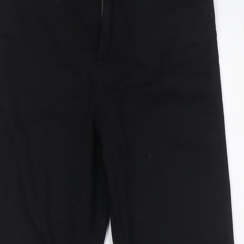 Marks and Spencer Womens Black Cotton Skinny Jeans Size 6 L26 in Regular Button
