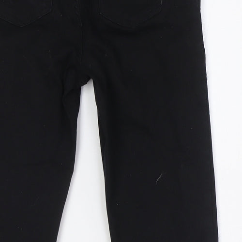 Marks and Spencer Womens Black Cotton Skinny Jeans Size 6 L26 in Regular Button
