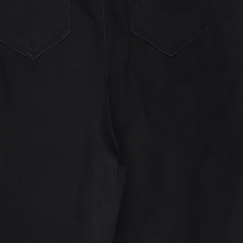 Papaya Womens Black Cotton Jegging Jeans Size 16 L30 in Regular