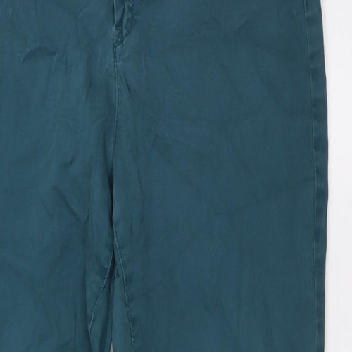 Yessica Womens Green Cotton Straight Jeans Size 12 L30 in Regular Button
