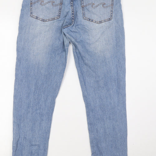 Billabong Mens Blue Cotton Straight Jeans Size 30 in L29 in Regular Button