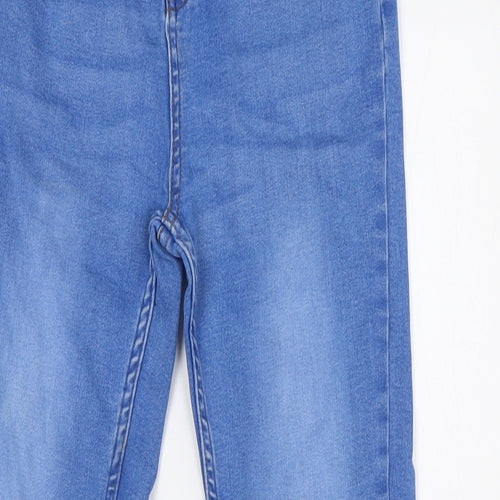 Denim Co Girls Blue Cotton Skinny Jeans Size 11-12 Years L26 in Regular Button