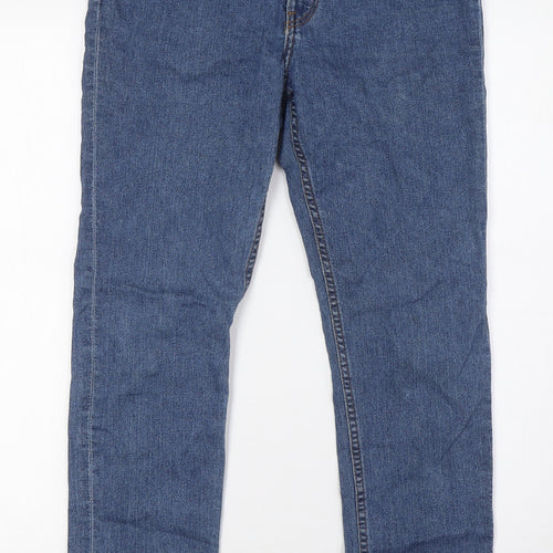 &Denim Girls Blue Cotton Skinny Jeans Size 12-13 Years L28 in Regular