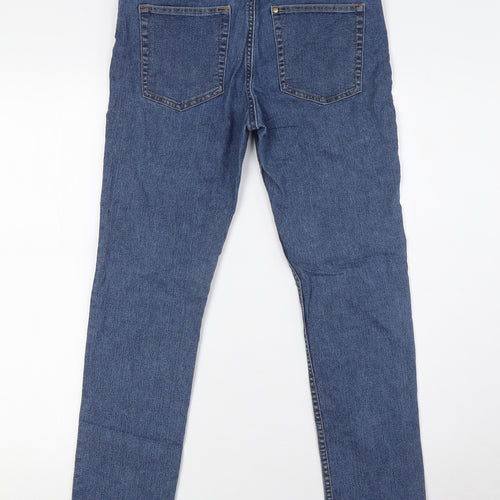 &Denim Girls Blue Cotton Skinny Jeans Size 12-13 Years L28 in Regular
