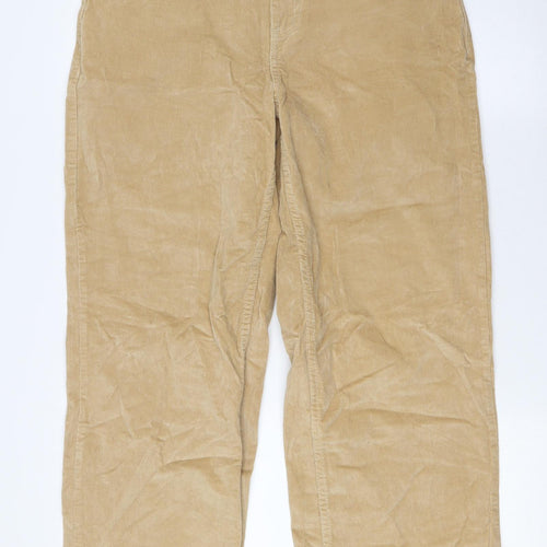 Noisy may Mens Beige Cotton Trousers Size 32 in L31 in Regular Button