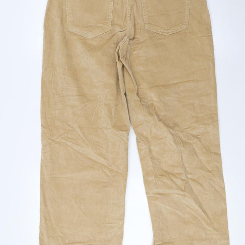 Noisy may Mens Beige Cotton Trousers Size 32 in L31 in Regular Button