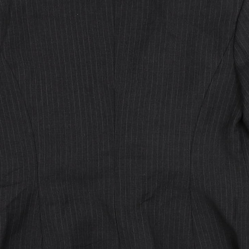 G2000 Womens Grey Striped Jacket Blazer Size XS Button