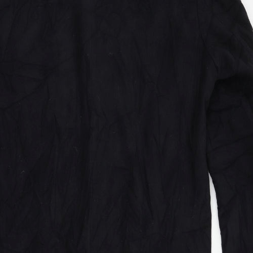 Marks and Spencer Mens Blue Overcoat Coat Size M Button